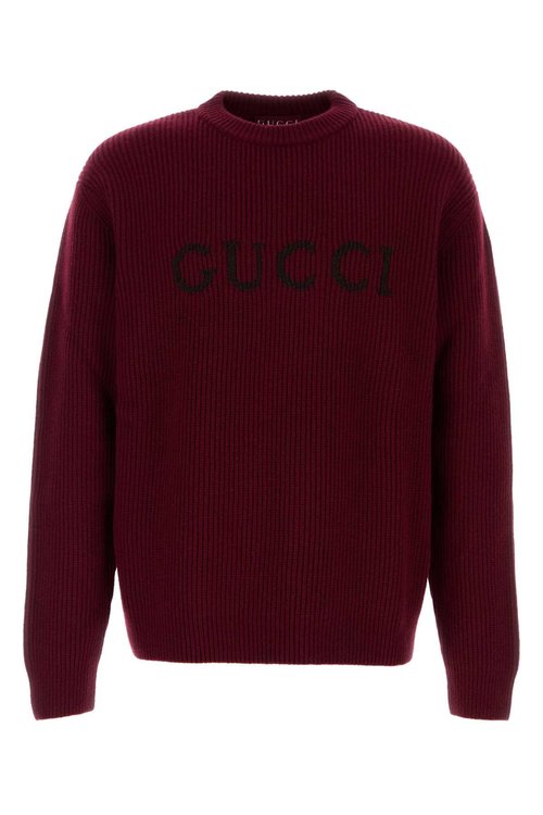 Gucci Logo Wool Jumper - Red - 833499-XKEYJ-6005