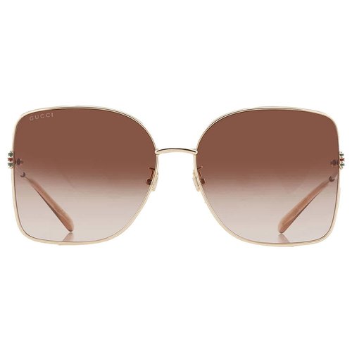 Gucci Butterfly Ladies Sunglasses GG1282SA 003 62 - Brown/Gold Tone - GG1282-A 003-62 6