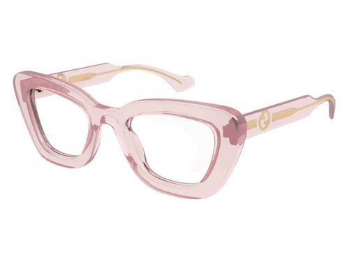 Gucci Cat Eye Eyeglasses - Transparent Nude Orange (Gg1555O 003)