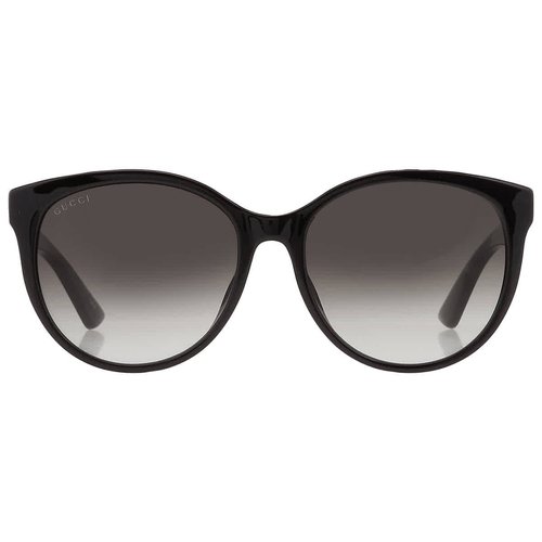 Gucci Cat Eye Ladies Sunglasses GG0636SK 001 56 - Black/Grey - GG0636-K 001-56 6