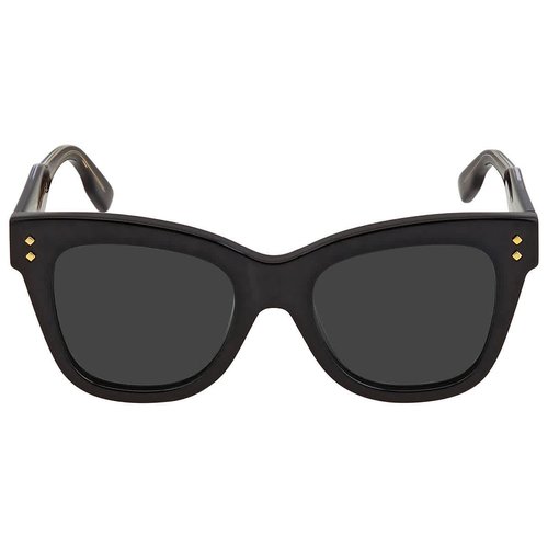 Gucci Cat Eye Ladies Sunglasses GG1082S 001 52 - Black/Grey - GG1082S 001 52 6.0000X5.0000X4.0000