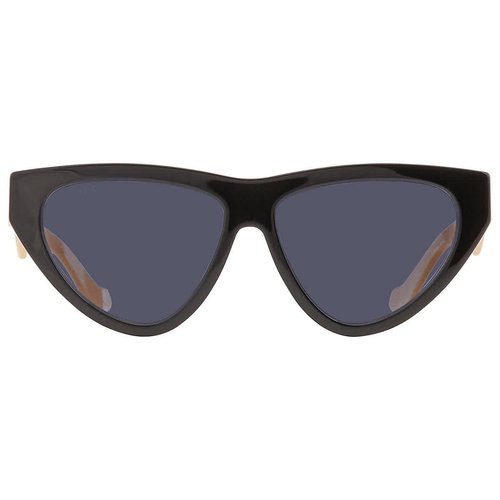 Gucci Cat Eye Ladies Sunglasses GG1333S 004 58 - Black/Blue - GG1333S 004 58 6.0000X5.0000X4.0000