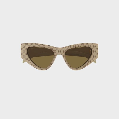 Gucci Cat Eye Sunglasses - Beige/Brown - 2019S-005