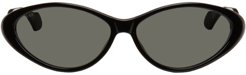 Gucci Cat-Eye Sunglasses - Black-Black-Grey - GG1377S-002
