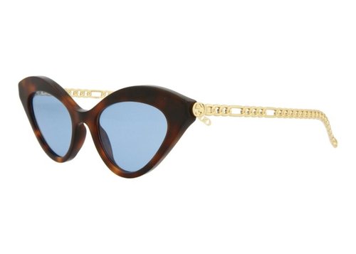 Gucci Cat Eye Sunglasses003 - Havana Gold/Blue (Gg0978S/30011176