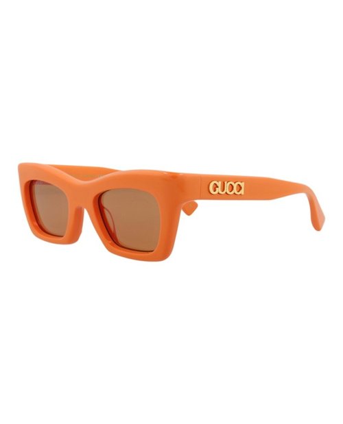 Gucci Cat EyeFrame Recycled Acetate Sunglasses - Orange Orange Brown (Gg1773S/30015635/004)