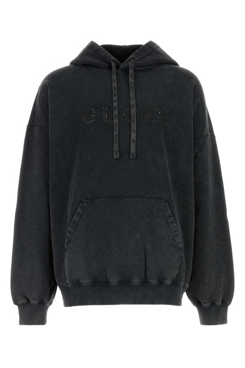 Gucci Faded Logo Hoodie 'Black' - 795470-XJHD3-1000 | Solesense