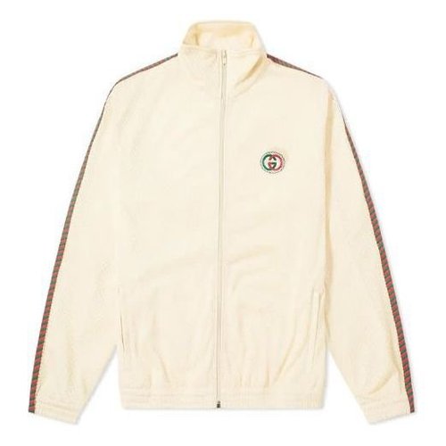 Gucci Chest Logo Zip Jacket - Creamy - 599359-XJB1N-9192