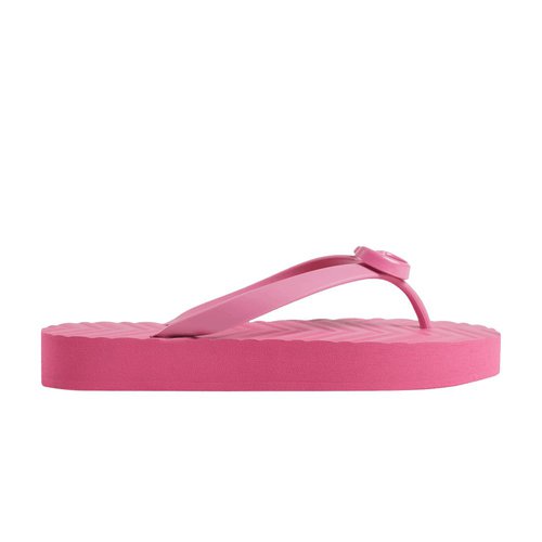 Gucci Chevron Thong Sandal | Size 38 - Pink - 655463-J8710-5609