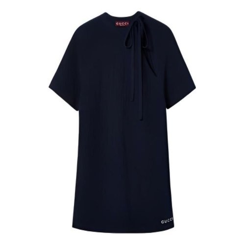 Gucci Chunky Rib Cotton Dress - Dark Blue - 786470-XKD2S-4003