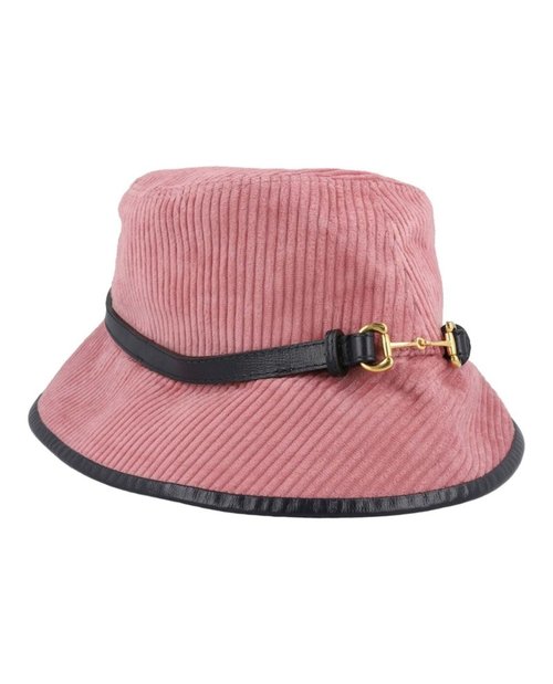 Gucci Corduroy Horsebit Bucket Hat - Rose/Blue - 679425-3HAFT-6368