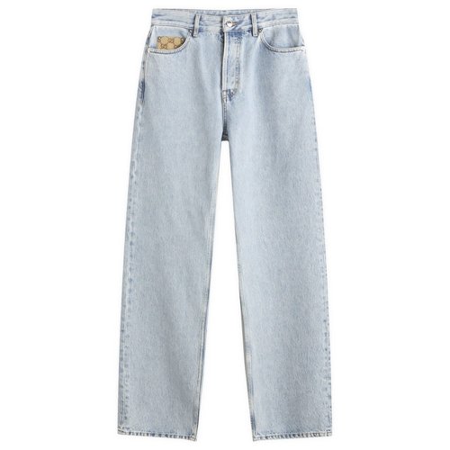 Gucci Cotton Denim Straight Leg Jeans - Blue - 835219-XDDCY-4452