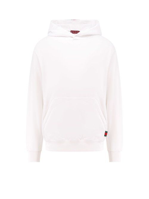 【GUCCI】SWEATSHIRT◆814900XJG2U Cotton jersey sweatshirt with Web in white | GUCCI® US