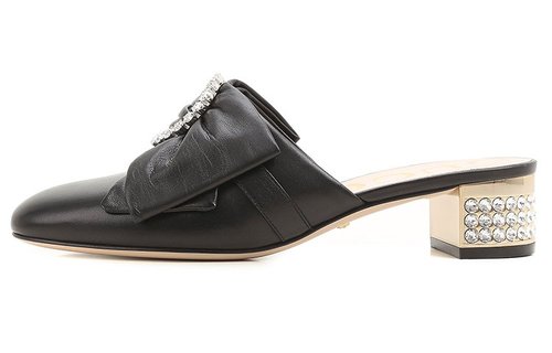 Gucci Crystal Buckle Low Breathable Heighten Fashion High Black - 362651