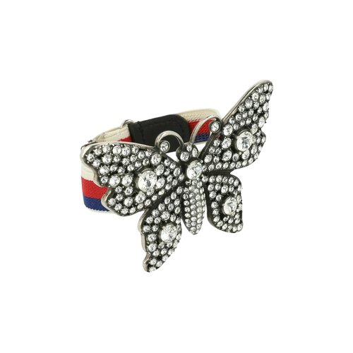 Gucci Crystal Embellished Butterfly Bracelet - YBA504 656001