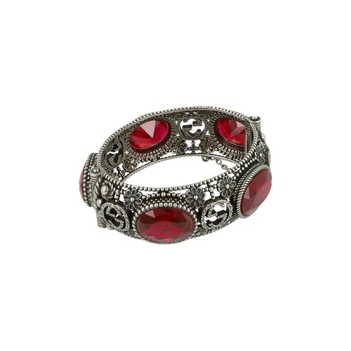 Gucci Crystal Interlocking G Hinge Bracelet - YBA537 951001