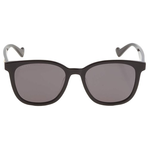 Gucci Dark Square Sunglasses GG1001SK 001 55 - Black/Grey - GG1001-SK 00-1 55
