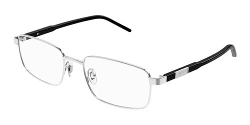 Gucci Demo Rectangular Eyeglasses GG1801O 001 54 - Silver Tone - GG1801O 001 54