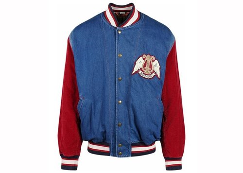 Gucci Denim Bomber Jacket - Red/Blue - 569748-XDAMF-4034