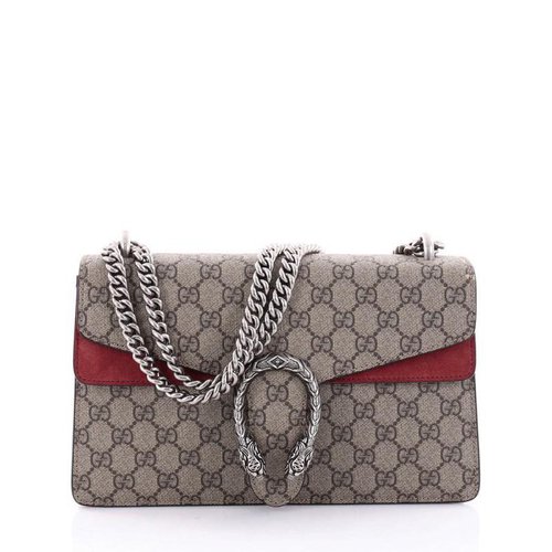 Gucci Dionysus Shoulder Bag GG Supreme Small - Beige/Red