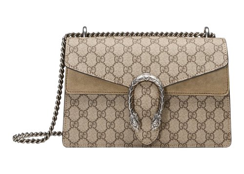 Gucci Dionysus Shoulder Bag Small GG Supreme - Beige/Ebony