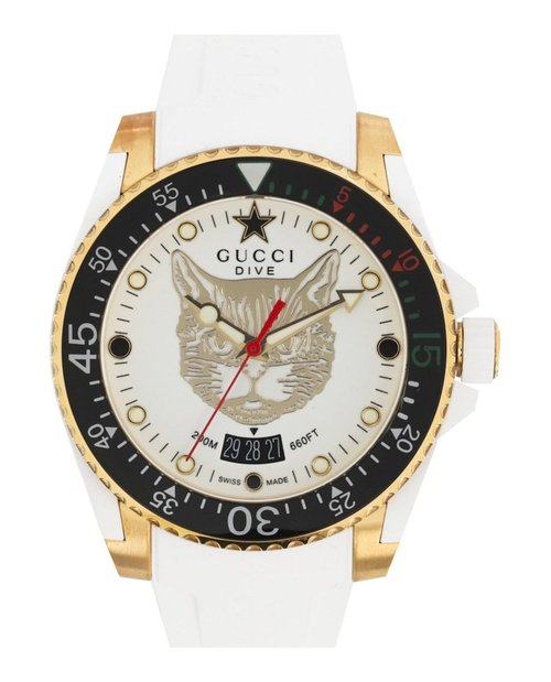 Gucci Dive Silicone YA136322 Watch - Stainless Steel/Aluminum