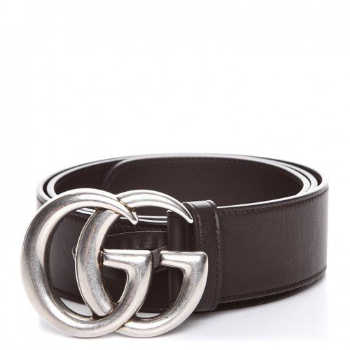 Gucci Double G Belt - Cocoa Brown
