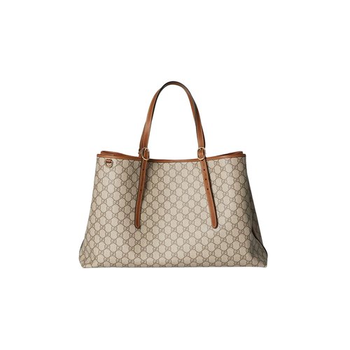 Gucci Emblem Large Tote Bag | Tan | Size Onesize - 815212-FAD6L-9758
