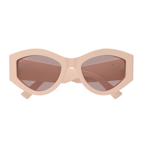 Gucci Eyewear Gucci Gg1951s Linea Emblem 005 Pink Brown Sunglasses - GG1951S 005 PINK BROWN