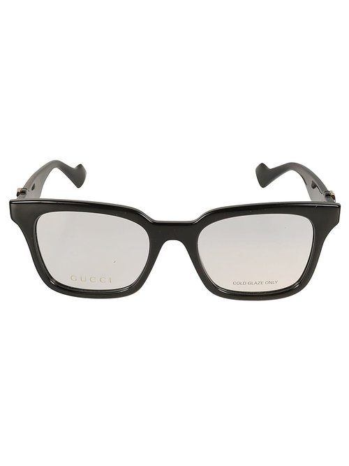 Gucci Eyewear Square Classic Frame - 001 -Black-Black-Transparent - GG1728O001 -BLACK-BLACK-TRANSPARENT