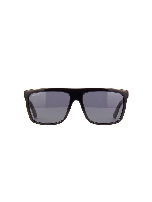 Gucci Eyewear Square Frame Sunglasses - 001-Black-Black-Grey - GG0748-001-B-ACK