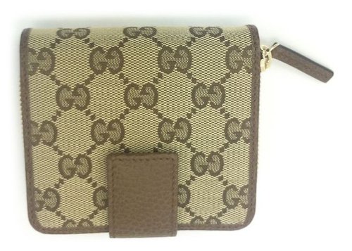 Gucci French Wallet GG Supreme - Beige/Brown