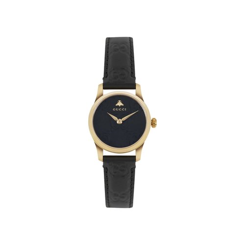 Gucci G-Timeless Dial Leather Watch - YA126581A