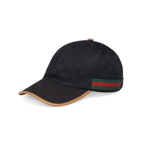 Gucci GG Canvas Baseball Cap - Black/Beige - 7223814HAT7