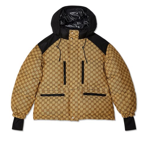 Gucci GG Canvas Bomber - Camel/Ebony - 761698-ZAPIF-2190