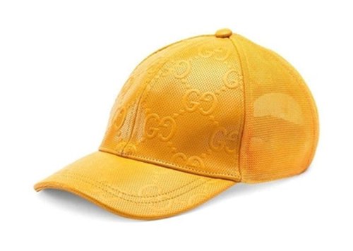 Gucci GG Embossed Baseball Cap - Yellow