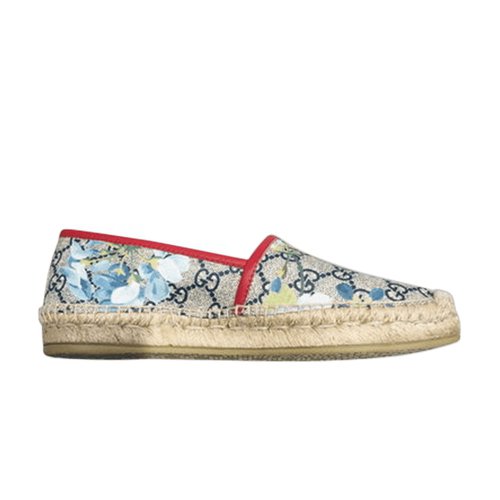 Gucci GG Espadrilles - Tan/Blue Navy/Hibiscus Red - 546151-KU230-8473