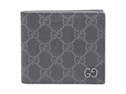 Gucci GG Grey Interior Wallet - Black