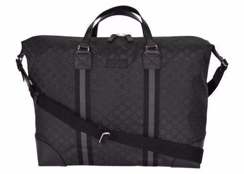 Gucci GG Guccissima Duffle Bag Large - Black