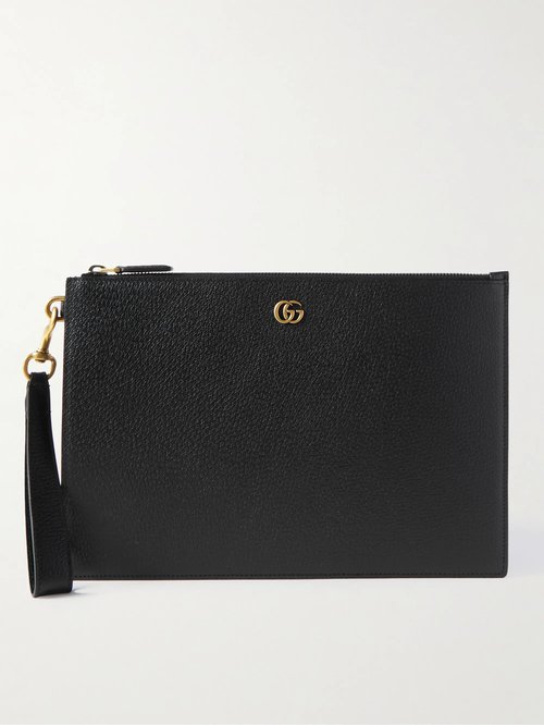 Gucci GG Marmont Full-Grain Leather Pouch - 1000 - 475317-DJ20T-1000