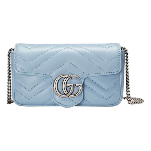 Gucci GG Marmont Super Mini Bag - Blue - 476433-DTDCP-4928