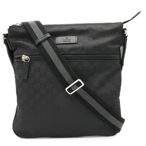 Gucci GG Messenger Bag Guccissima Black Solesense