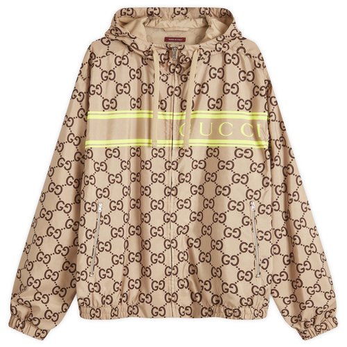 Gucci GG Monogram Logo Hooded Jacket 'Beige' - 787514-ZAQOI-2309