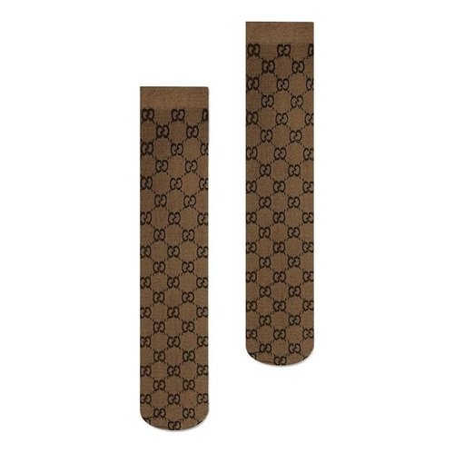 Gucci GG Pattern Socks - Brown - 601938-3GE75-9764