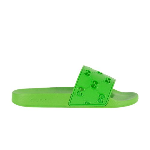 Gucci GG Rubber Slide - Green - 575957-JDR00-3828