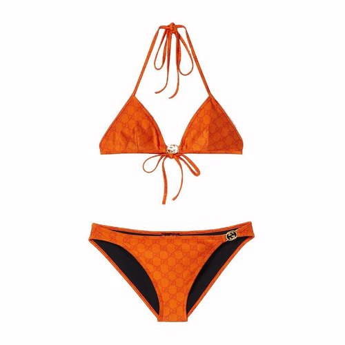 Gucci GG Stretch Jersey Bikini - Orange - 688999-XHAFL-500