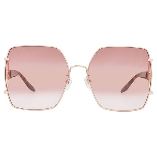 Gucci Gradient Butterfly Ladies Sunglasses GG1564SA 004 61 - Gold Tone/Red - GG1564-A 004-61 6