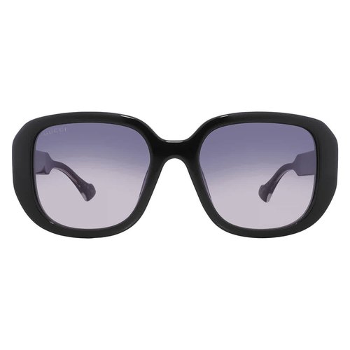 Gucci Gradient Square Ladies Sunglasses GG1557SK 001 54 - Black/Grey - GG1557-SK 00-1 54
