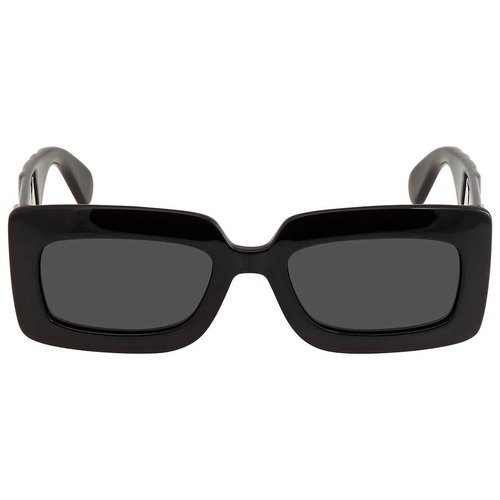 Gucci Gray Rectangular Ladies Sunglasses GG0811S 001 53 - Black/Grey - GG0811S 001 53 6.0000X5.0000X4.0000