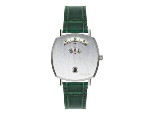 Gucci Grip Leather YA157404 Watch - Stainless Steel
